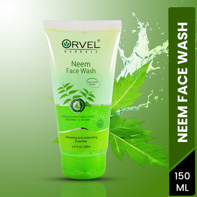 orvel HERBALS PURIFYING NEEM FACE WASH | FIGHTS ACNE AND PIMPLES Face Wash(150 ml)