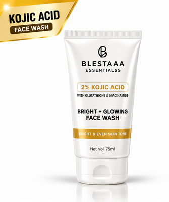 blestaaa essentialss 2% Kojic Acid Bright Even Tone with A Niacinamide and Glutathione Men All Skin Types Face Wash(75 ml)