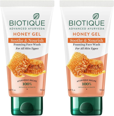 BIOTIQUE Honey 150ml Facewash Set of 2 Face Wash(300 ml)
