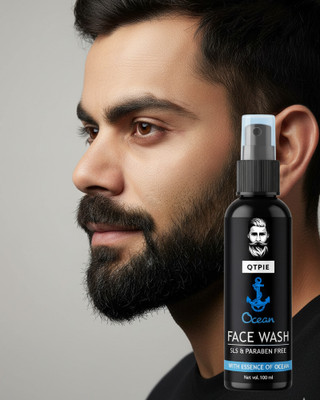 qtpie Ocean FaceWash For Men & Women | Best Fight Acne & Pimples, Brighten Skin, Clears Dirt, Oil Control, Refreshing Feel- Multi- Action Formula Face Wash(100 g)