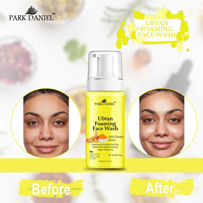 PARK DANIEL Ubtan Foaming  For Skin Glowing & Healer Normal to Dry Skin 150 ML Face Wash(150 ml)