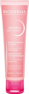 BIODERMA Sensibio Soothing Micellar Cleansing Foaming Gel For Sensitive Skin Face Wash(45 ml)