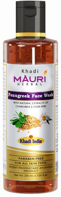 Khadi Mauri Herbal Fenugreek (Methi)  - Anti Pigmentation & Deep Cleansing - Herbal & Ayurvedic - 210 ml Face Wash(210 ml)