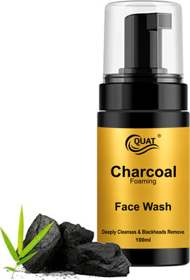QUAT Activated Charcoal Dream: Foaming Facial Purifier for healthy looking pollution free glowing skin Face Wash(100 ml)