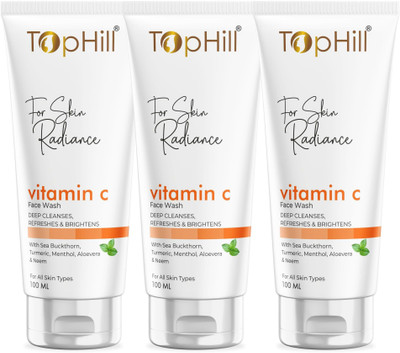 Tophill Vitamin C  formulated |  For Glowing And Brightening Skin | All Skin Types Face Wash(100 ml)