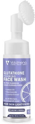 Volamena Glutathione foaming Face wash with Glutathione, Niacinamide, Cica water & Lemon oil Face Wash(150 ml)