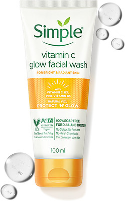 Simple Protect N Glow Vitamin C Glow Facial Wash Face Wash(100 ml)