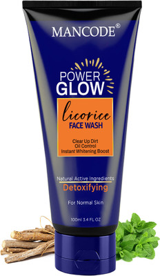 MANCODE Power Glow Face wash Instant Whitening Boost Oil Control for Glowing Skin Cleanser Face Wash(100 g)