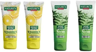 Nature's Each 50 ML - Vitamin C Qty-2 & Neem Qty-2  Face Wash(200 g)