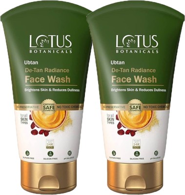 Lotus Botanicals Ubtan De-Tan Radiance FaceWash 125ml(Pack of 2) Face Wash(250 g)