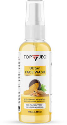 TopJec Ubtan Natural  For all Skin Type with Turmeric & Saffron for Tan Removal Face Wash(100 g)