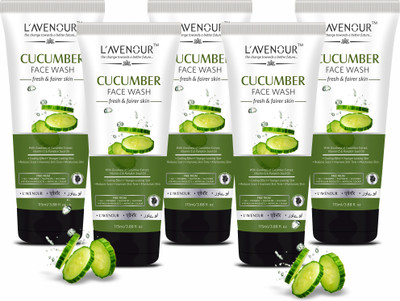 L'avenour Cucumber Facewash for Cooling Effect, Reduce Scars, Fresh & Fairer Skin for Men & Women Face Wash(575 ml)