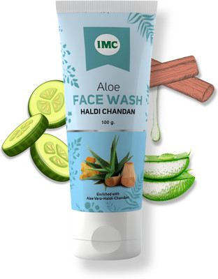 IMC Aloe  With Haldi Chandan | Prevents Acne, Pimples, Wrinkles & Tanning Face Wash(100 g)
