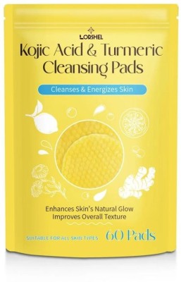 LORSHEL kojic acid and turmeric cleansing pads-CR Face Wash(60 g)