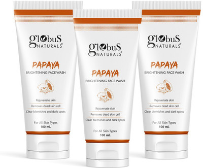 Globus Naturals Skin Brightening Papaya  Face Wash(300 ml)