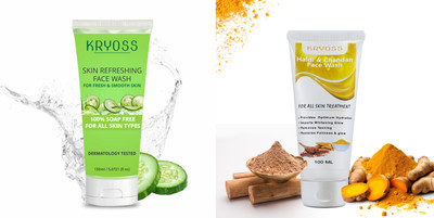 Kryoss Skin Refreshing And Haldi Chandan  (150 + 100 ml) Face Wash(100 ml)