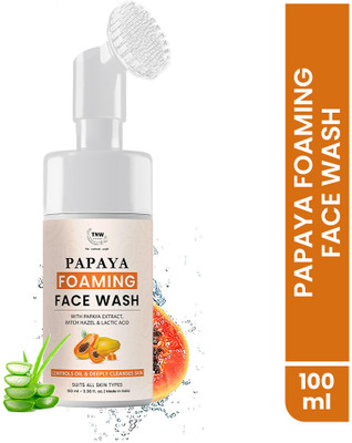 TNW - The Natural Wash Papaya Foaming with Papaya Extract with Hazel & Lactic Acid Face Wash(100 ml)