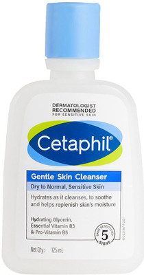 Cetaphil Gentle Skin Cleanser With Mild, Non Irritating Formula For Dry to Normal, Sensitive Skin Face Wash(125 ml)