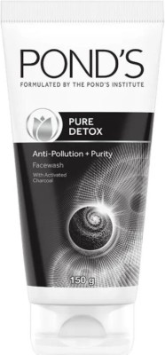 POND's PURE DETOX ANTI-POLLUTION PURITY FACE WASH WITH ACTIVATED CHARCOAL EACH 200ML PK 1 Face Wash(200 g)