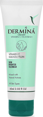 DERMINA Natural Vitamin C Dark Spot Clean & Brighten Skin Instant Glow  Face Wash(60 ml)