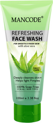 MANCODE Deep Cleansing and Pimple Care Refreshing Aloevera Face Wash(100 ml)