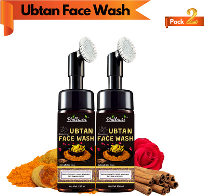 Phillauri Ubtan Foaming With Built-in Face Brush, No Paraben & Sulphate Face Wash  (300 Ml) For Rs. 199 @ 83 %