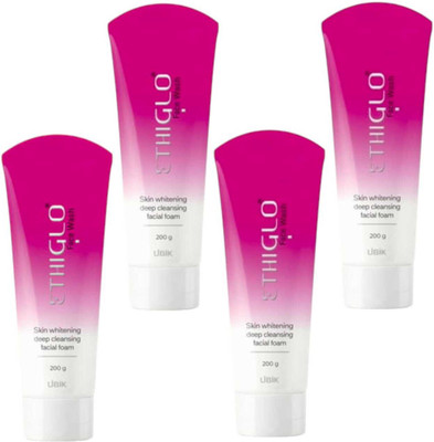 FLORENTHA ETHGLO FACEWASH FOR DEEP CLEANSING GIVE WHITENING SKIN PACK OF - 200g x 4 Face Wash(800 g)