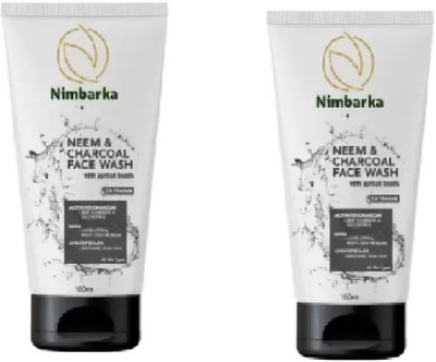 NIMBARKA Neem & charcoal face wash 100ml pack of 2 Face Wash(200 g)
