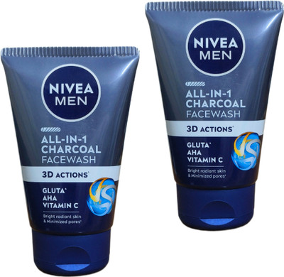 NIVEA , All-In-One, 10x Vitamin C, 100ml (SET OF 2) Face Wash(200 ml)
