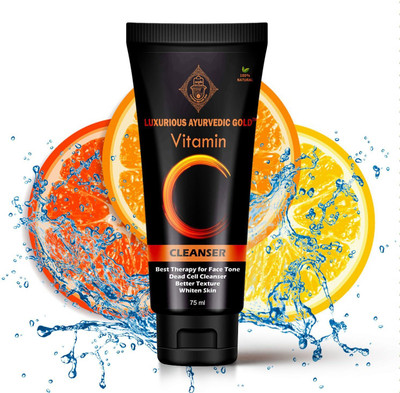 Luxurious Ayurvedic Gold Vitamin C Cleanser Face Wash(75 ml)