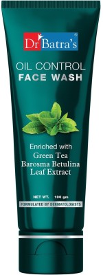 Dr Batra's Oil Control  Sulphate, Silicone & Soap Free Enriched With Barosma Betulina Leaf & Echinancea Extract For Oil Free & Clear Skin Face Wash(100 g)