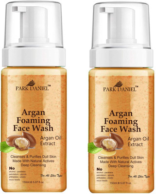 PARK DANIEL Argan Oil Foaming  For Deep Cleansing Combo Pack of 2 150 ML(300 ML)` Face Wash(300 ml)