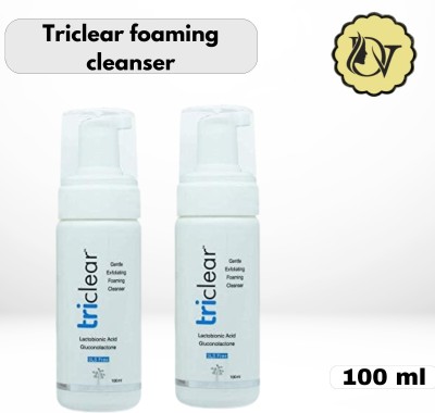 DV Beauty Care Triclear gentle exfoliating foaming cleanser (Pack of 2) Face Wash(100 ml)