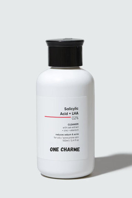 ONE CHARME 2% Salicylic Acid + LHA 2% Cleanser for Acne & Oily Skin | Reduces Pimples, Blackheads & Excess Oil Face Wash(100 g)