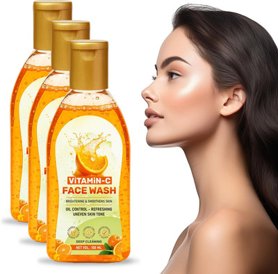 VJS Triple Pack Vitamin-C  – Glowing Skin in Every Wash Face Wash(100 ml)