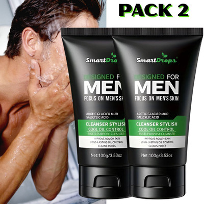 smartdrops Foaming Facewash Deep Cleanse For Glowing Skin | Tan removal and Brightening For Men Face Wash(200 g)