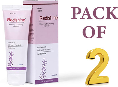 Redishine FACE WASH WITH VITAMIN C FOR BRIGHTNING & LIGHTNING SKIN PACK OF 2 Face Wash(140 ml)