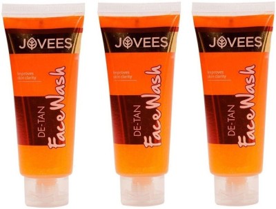 JOVEES De-Tan , Pack of 3 Face Wash(50 ml)