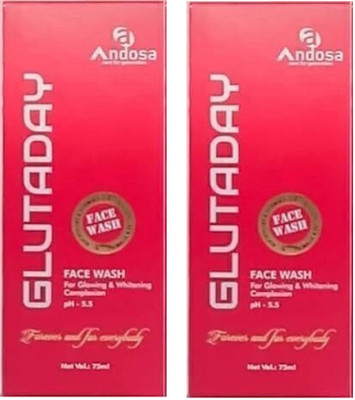 Glutaday Glutathion Whitening and Moisturizing  Pack _2 Face Wash(75 ml)