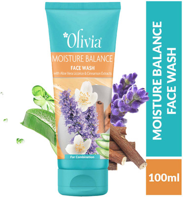 Olivia Moisture Balance  with Aloe Vera Licorice and Cinnamon Extracts Face Wash(100 ml)