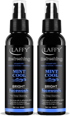 LAFFY Refreshing Mint Cool Bright Infused with Natural Actives & Menthol For Deep Cleansing Face Wash(200 ml)