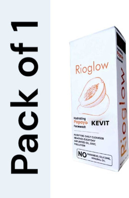 Kevit rioglo skin hydrating papaya face wash all skin type Face Wash(100 g)