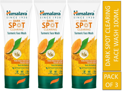 HIMALAYA Dark spot clearing turmeric face wash 100ml (Pack of 3) Face Wash(300 ml)