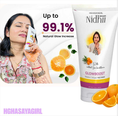 HGHASAYAGIRL NIDHI SKINCARE Glow Boost Vitamin C p27 Face Wash(100 g)