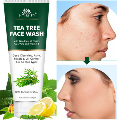 INTIMIFY Tea Tree  For Women & Men Face Wash(100 g)