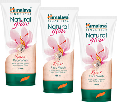 HIMALAYA NATURAL GLOW KESAR FACE WASH 150ML (PACK OF 3 ) Face Wash(150 ml)
