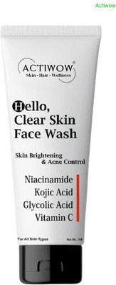 ACTIWOW Hello  Herbal Glow Foam for Smooth Bright Face Face Wash(100 ml)