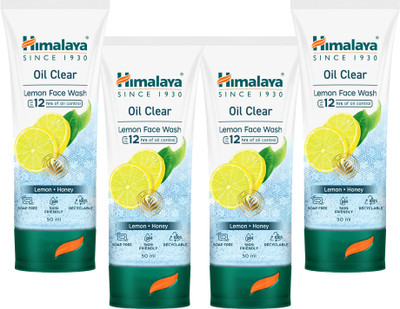 HIMALAYA OIL CLEAR LEMON FACE WASH 50ml (PACK OF 4 ) Face Wash(200 ml)