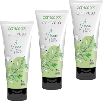 CLINLOOK EN-CYCLO NEEM FACEWASH FOR HEALTHY REFRESHING SKIN PACK OF 100ml x 3 Face Wash(300 ml)
