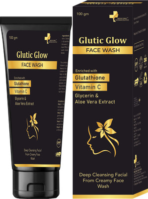 MEDCONIC HEALTHCARE Glutic Glow  | With Glutathione, Kojic Acid & Vitamin C | Brightening Face Cleanser for Fair & Glowing Skin Face Wash(100 g)